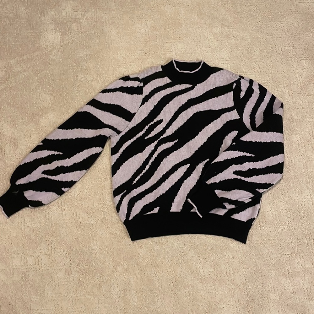 Purple Zebra Sweater
